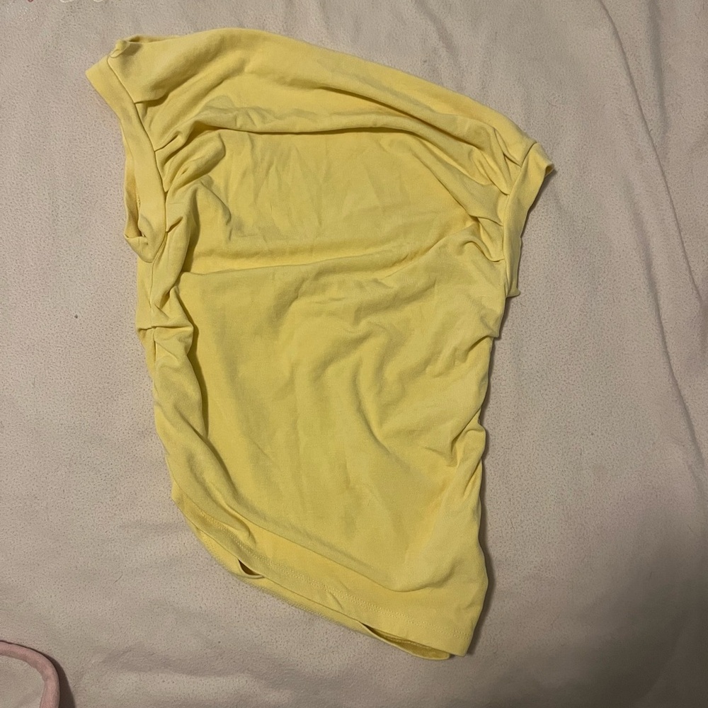 Off-Shoulder Yellow Top